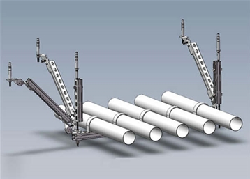 水管多管側(cè)縱向抗震支架